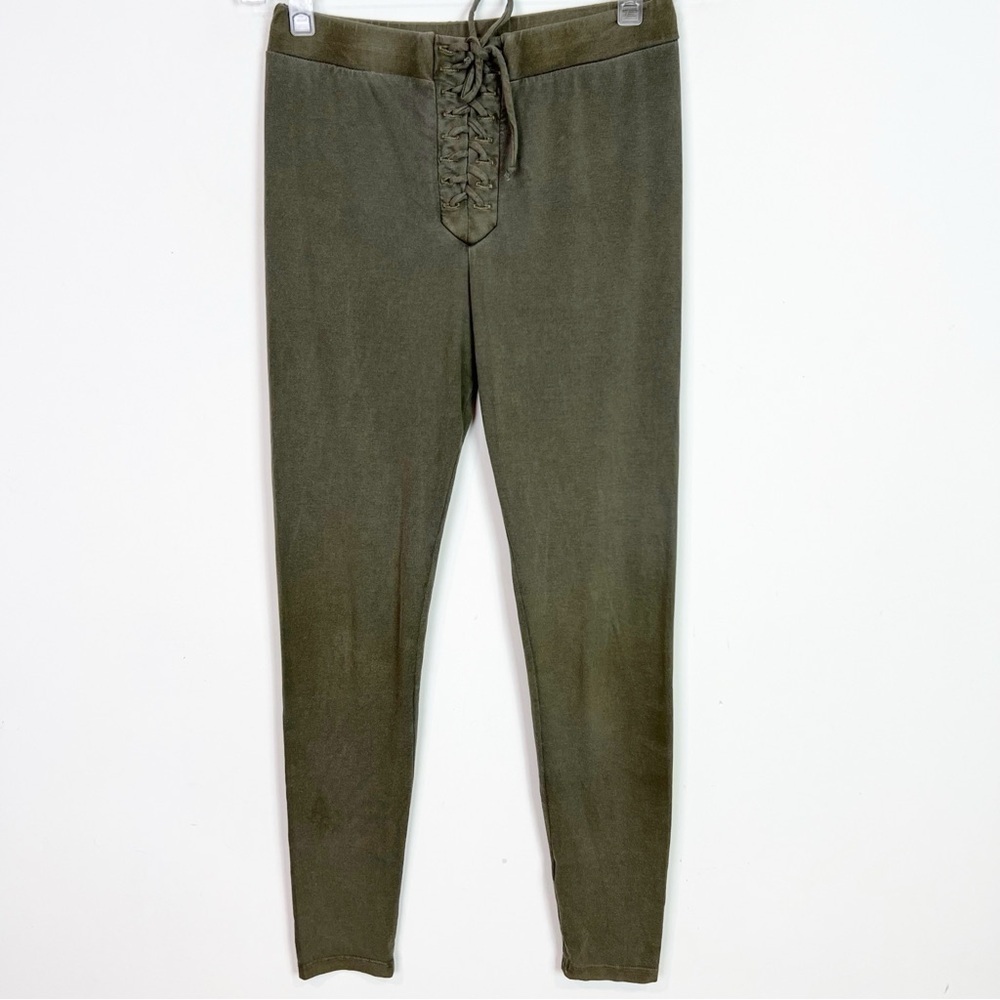 STATESIDE ANTHROPOLOGIE OLIVE GREEN SUPER SOFT LOUNGE PANTS WOMENS SZ XS